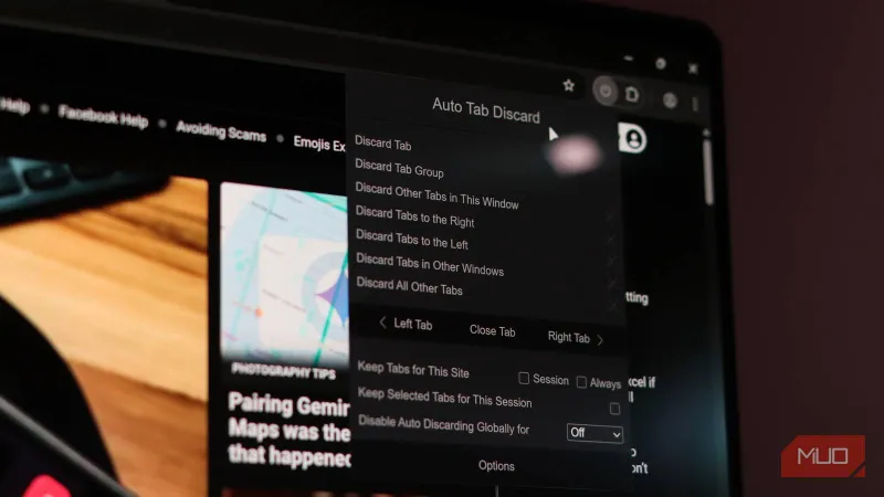 Chrome's Memory Saver is underwhelming - this free extension does what it should have done