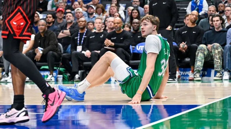 Cooper Flagg's season ends with ankle sprain in Mavs' finale