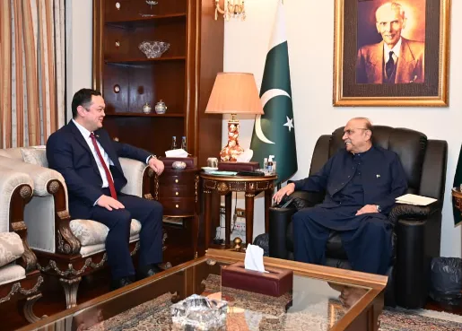 President emphasises trade expansion, connectivity in meeting with Uzbek Ambassador