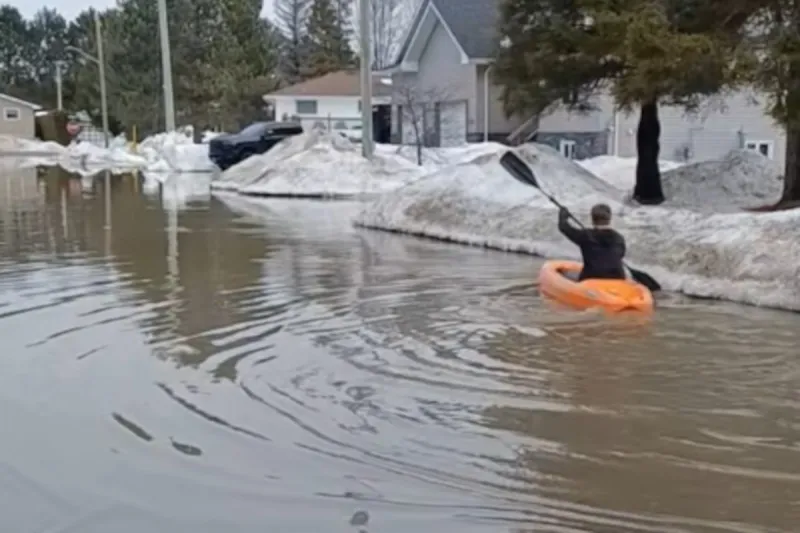 City crews working to clear catch basins as streets flood