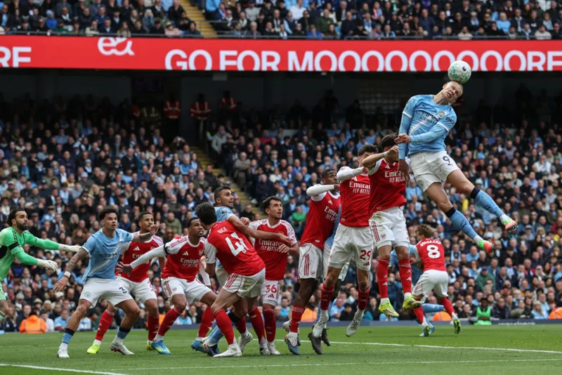 Haaland gives Man City edge over Arsenal in Premier