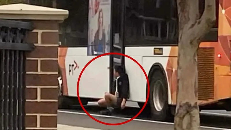 Boy, 12, trapped in bus doors, dragged 350m down Melbourne road