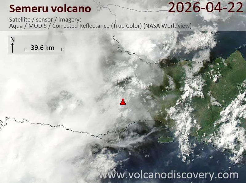 Semeru Volcano Volcanic Ash Advisory: VA REPORTED TO FL150 AT 22/2202Z EST VA DTG: 22/2240Z