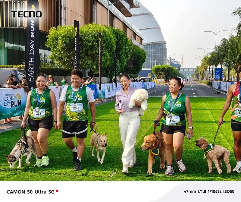 TECNO CAMON 50 Series Powers a Massive Earth Day Run Manila with over 15,000 participants and Sarah Geronimo