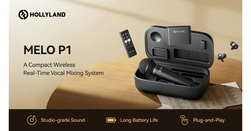 Hollyland Introduces MELO P1, an Ultra-lightweight Wireless Studio Built for Fast, Frictionless Audio Creation