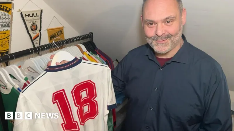 Man who spent £40k on football kits says England shirt overpriced