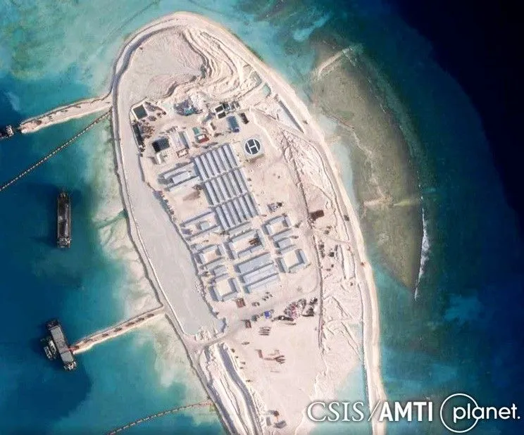 China building largest artificial island in South China Sea - report
