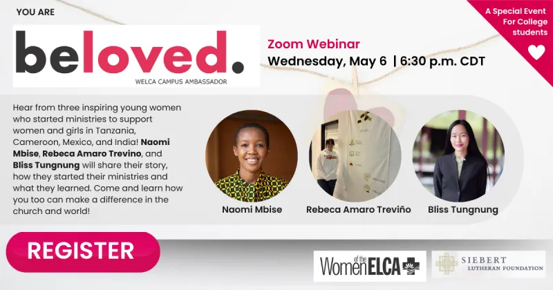You Are Beloved: Young Adult Leaders Share Global Ministry Stories (May 6)