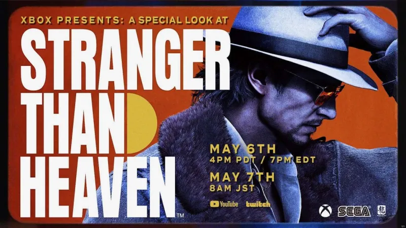Sega And Xbox Hosting A Stranger Than Heaven Event Next Week