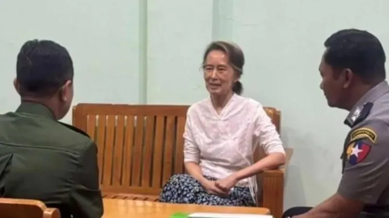 Myanmar’s Aung San Suu Kyi moved from prison to house arrest, state media says