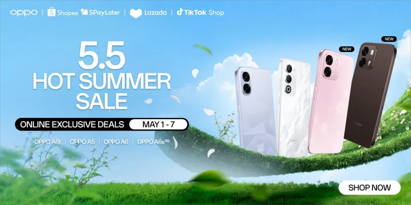 OPPO Rolls Out 5.5 Sale with Discounts, Freebies, and Flexible Payment Options