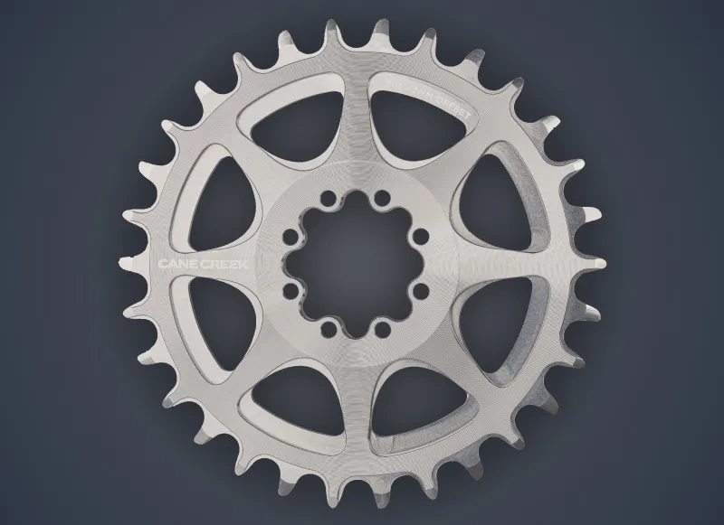 Cane Creek Adds Titanium Grey Chainrings for eeWings