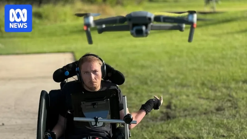 Queensland man pioneers app to fly drones using head movements