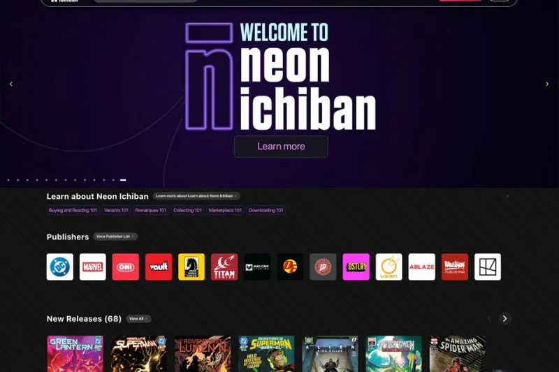 Digital Comics Platform Neon Ichiban Launches New App And Features