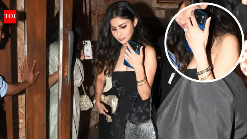 Mouni Roy flaunts huge diamond ring as she makes FIRST APPEARANCE amid divorce buzz with Suraj Nambiar - PICS